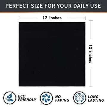 Homaxy Cotton Dish Cloths 8 Pack - Super Soft & Absorbent