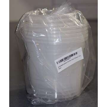 10 Pack Clear Orchid Pots Set w/Holes Clear Plastic Baskets w/Great Aerification and Drainage 5 Items 6" and 5 Items 4,5" Two Sizes of Orchid Planter