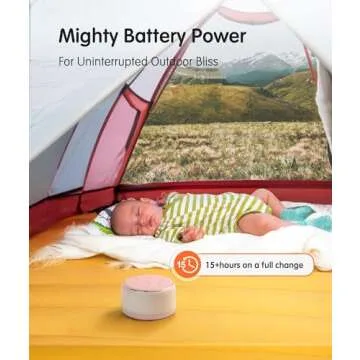 FamiSym Portable Sound Machine for Babies Kids Sleeping – Rechargeable, 7 Colors Night Light, 34 Soothing Sounds, Baby Sleep Soother, Lullaby White Noise Machine, Shush, Baby Shower, Registry Gift