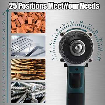 Versatile OMMO Cordless Drill - 21V Power Tool