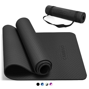 Durable CAMBIVO Yoga Mat for Comfort and Style