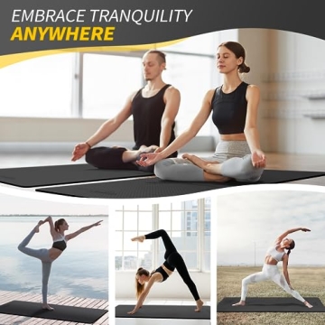 Durable CAMBIVO Yoga Mat for Comfort and Style