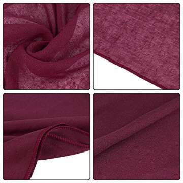 URATOT 4 Pieces Wine Red Pirate Costume Medieval Renaissance Pirate Bandana and Large Sash Costume Waist Sash Belt Accessory