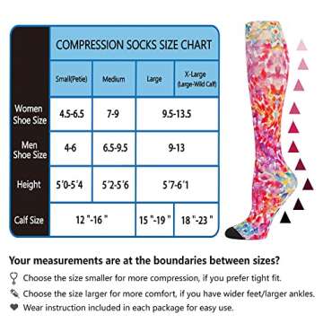 Compression Socks Women and Men, 20-30mmHg, Best for Nurses, Travel, Pregnancy