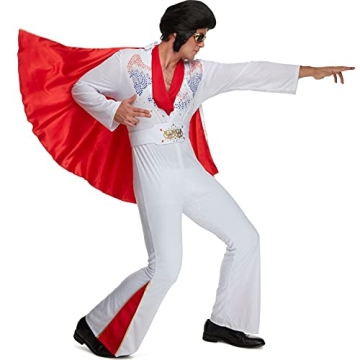 Morph Vegas Rockstar Costume for Men Disco Elvis