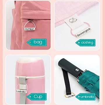 Waterproof Customized Tags for Kids’ Belongings Pack of 30