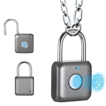 Fingerprint Padlock eLinkSmart Combination Lock - Keyless Locker Lock for School Locker Backpack Sui...
