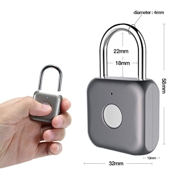 Fingerprint Padlock eLinkSmart Keyless Lock for Gym & Luggage