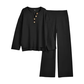 LILLUSORY Lounge Sets Womens Two 2 Piece Matching 2024 Fall Fashion Outfits Clothes Clothing Trendy ...