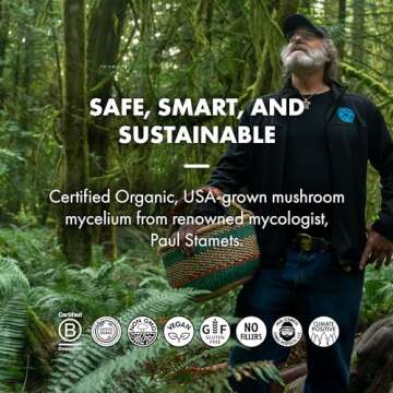 Host Defense Stamets 7-7 Species Blend - Mushroom Supplement for Immune Support - Includes Royal Sun Blazei, Cordyceps, Reishi, Maitake, Lion's Mane, Chaga & Mesima - 30 Capsules (15 Servings)*