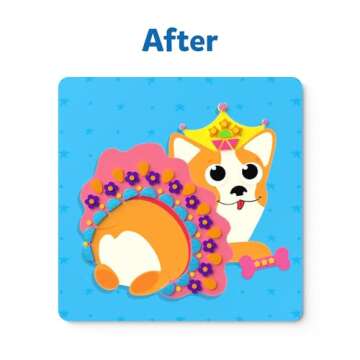 Skillmatics Art Activity - Fun with Foam Puppies, No Mess Felt Sticker Art for Kids, 3D Foam Stickers, DIY Craft Kits, Gifts for Boys & Girls Ages 3, 4, 5, 6, 7