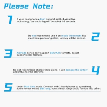 Lavales 2-in-1 Bluetooth Adapter for High-Quality Audio