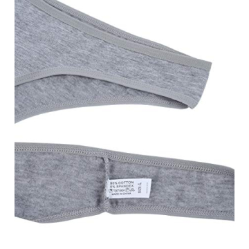 ELACUCOS Women's Breathable Thongs - 6 Pack for Comfort