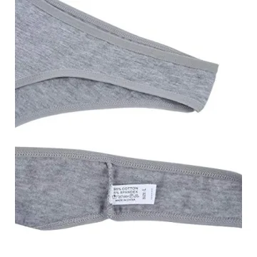 ELACUCOS Women's Breathable Thongs - 6 Pack for Comfort