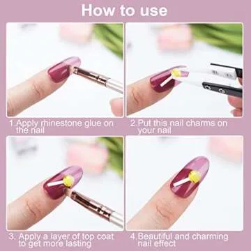 Cute PAGOW Lollipop Nail Art Charms for Creative Fun