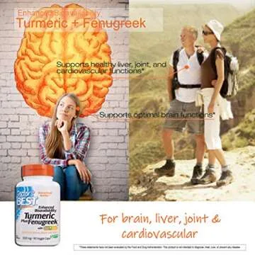 Doctor's Best Turmeric Curcumin Plus Fenugreek Capsules
