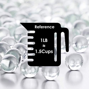 Clear Glass Marble Gemstone Vase Filler for Elegant Decor