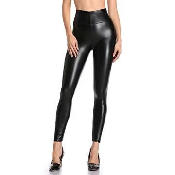 Stylish VOGUEMAX Women’s Faux Leather Leggings