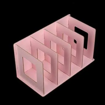 Antilog Desktop Bookshelf Wooden DIY Desktop Bookshelf Rack Books DVD Storage Magazine Holder for Students Kids Adult()