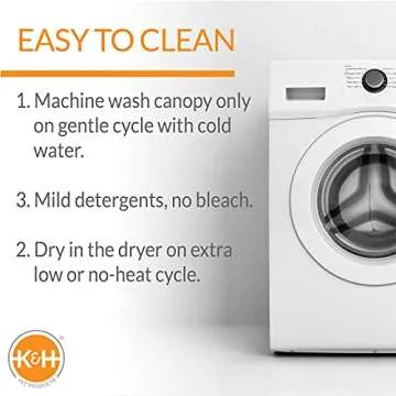 K&H Pet Cot Canopy - Water-Resistant & Travel-Friendly Shade