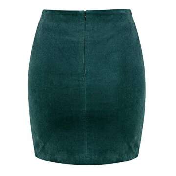 BerryGo Women's High Waist Embroidered Mini Skirt Boho Floral Pencil Skirt