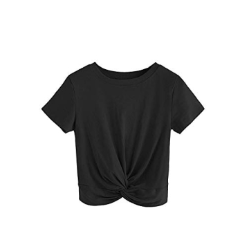 Stylish Women's Summer Crop Top with Twist Front Design