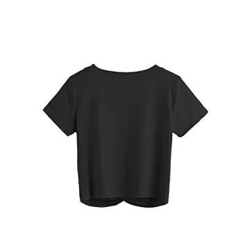 Stylish Women's Summer Crop Top with Twist Front Design
