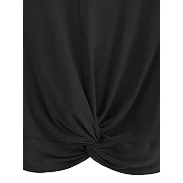 Stylish Women's Summer Crop Top with Twist Front Design
