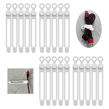UMUST Silicone Cable Ties Reusable Cord Organizer