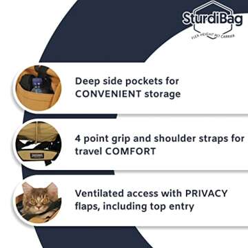 Sturdi Double Sided Divided Pet Carrier X-Large Evergreen