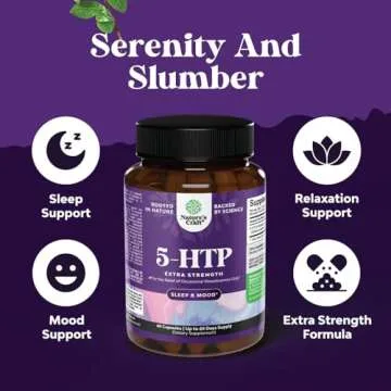 Natural Mood and Sleep Support with 5 HTP Supplement