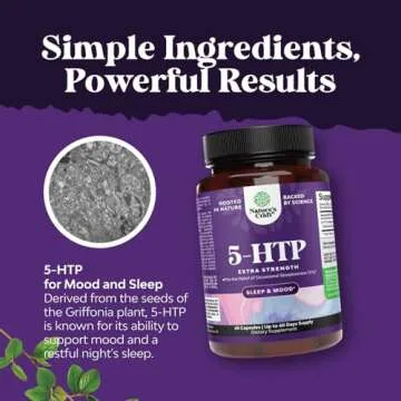Natural Mood and Sleep Support with 5 HTP Supplement