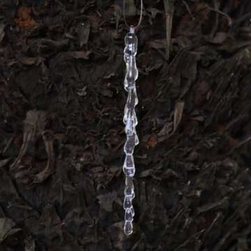 25 pcs icicles Ornament Set - ToBeIT Christmas Decoration Acrylic Clear icicles Set (25pcs icicles Ornament)