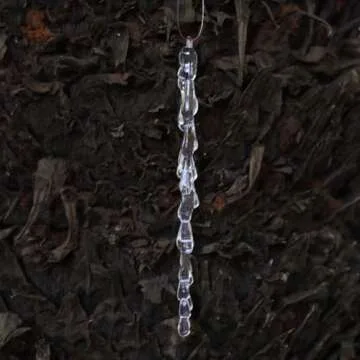 25 pcs icicles Ornament Set - ToBeIT Christmas Decoration Acrylic Clear icicles Set (25pcs icicles Ornament)