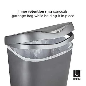 Elegant Umbra Brim Trash Can for Stylish Spaces