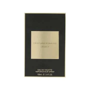 CR7 Legacy Men EDT Spray, Woody Aromatic Fragrance Cologne with Blend of Lavender, Bergamot, Rosemary, Patchouli and Apple, 3.4 Fl Oz