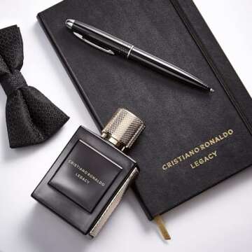 CR7 Legacy Men EDT Spray, Woody Aromatic Fragrance Cologne with Blend of Lavender, Bergamot, Rosemary, Patchouli and Apple, 3.4 Fl Oz