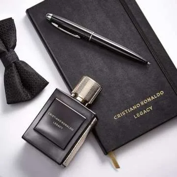 CR7 Legacy Men EDT Spray, Woody Aromatic Fragrance Cologne with Blend of Lavender, Bergamot, Rosemary, Patchouli and Apple, 3.4 Fl Oz