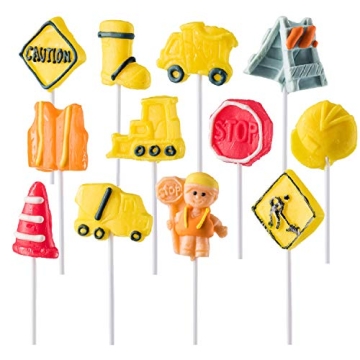 Construction Truck Shaped Lollipops for Parties