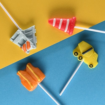 Construction Truck Shaped Lollipops for Parties