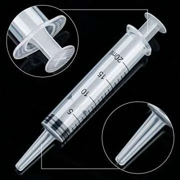 20 ML Needleless Syringes for Pets, Craft, and Labs