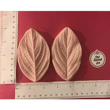 Flower Rose Veiner III Leaf Leaves Silicone Mold - Perfect for Baking and Crafts