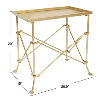 Creative Co-op EC0221 Elegant Metal Accent Table 20"
