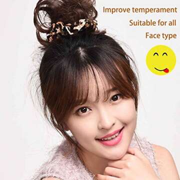 TUICARE 6 PCS Hair Scrunchies for Women - Leopard & Cheetah Print, Velvet, Large, 3 Styles, Hair Tie...