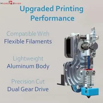 Microswiss Direct Drive Extruder for CR-10 & Ender 3 Printers