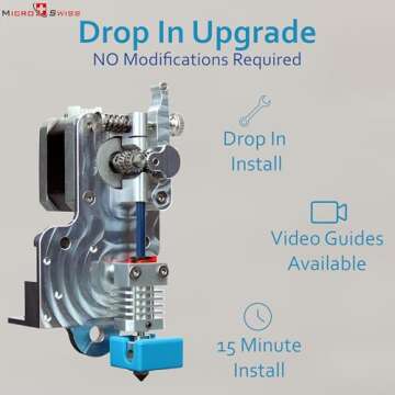 Microswiss Direct Drive Extruder for CR-10 & Ender 3 Printers