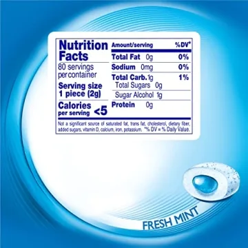 Mentos Fresh Mint Sugar-Free Gum - 80 Pieces