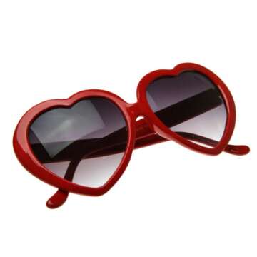 ZeroUV Heart Shaped Sunglasses Trendy UV400 Eyewear