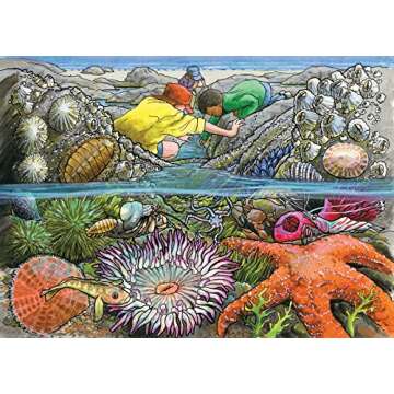 Keeping Busy Exploring The Seashore Puzzle for Older Adults with Dementia - 35 Piece Sequenced Jigsaw Puzzle for Memory Loss - Color Coded - Engaging Alzheimer’s and Dementia Activities for Seniors
