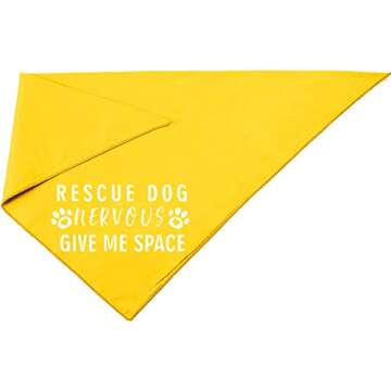 Pawskido Nervous Give Me Some Space Dog Bandana